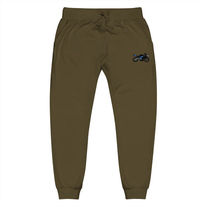 Yamaha inspired Motorcycle Embroidered Unisex Fleece Sweatpants - Cozy & Stylish Activewear