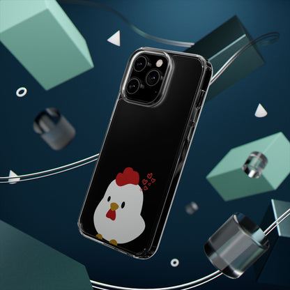 Coque transparente en forme de poulet, adorable coque pour amoureux des animaux, cadeau pour enfants, décoration de ferme, cadeau d'anniversaire