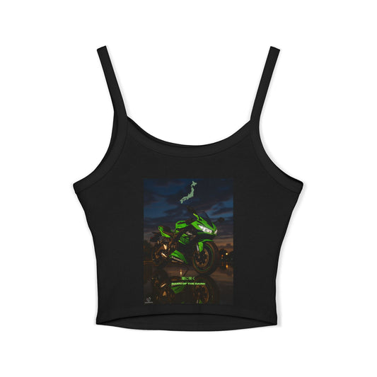 Zx6r Motorcycle Lover's Spaghetti Strap Tank Top | Perfect for Riders & Summer Adventures
