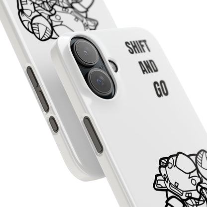 Motorcycle Slim Phone Cases - Shift and Go, Biker Gift, Moto Lover Accessory, Phone Protection, Unique Motorcycle Design