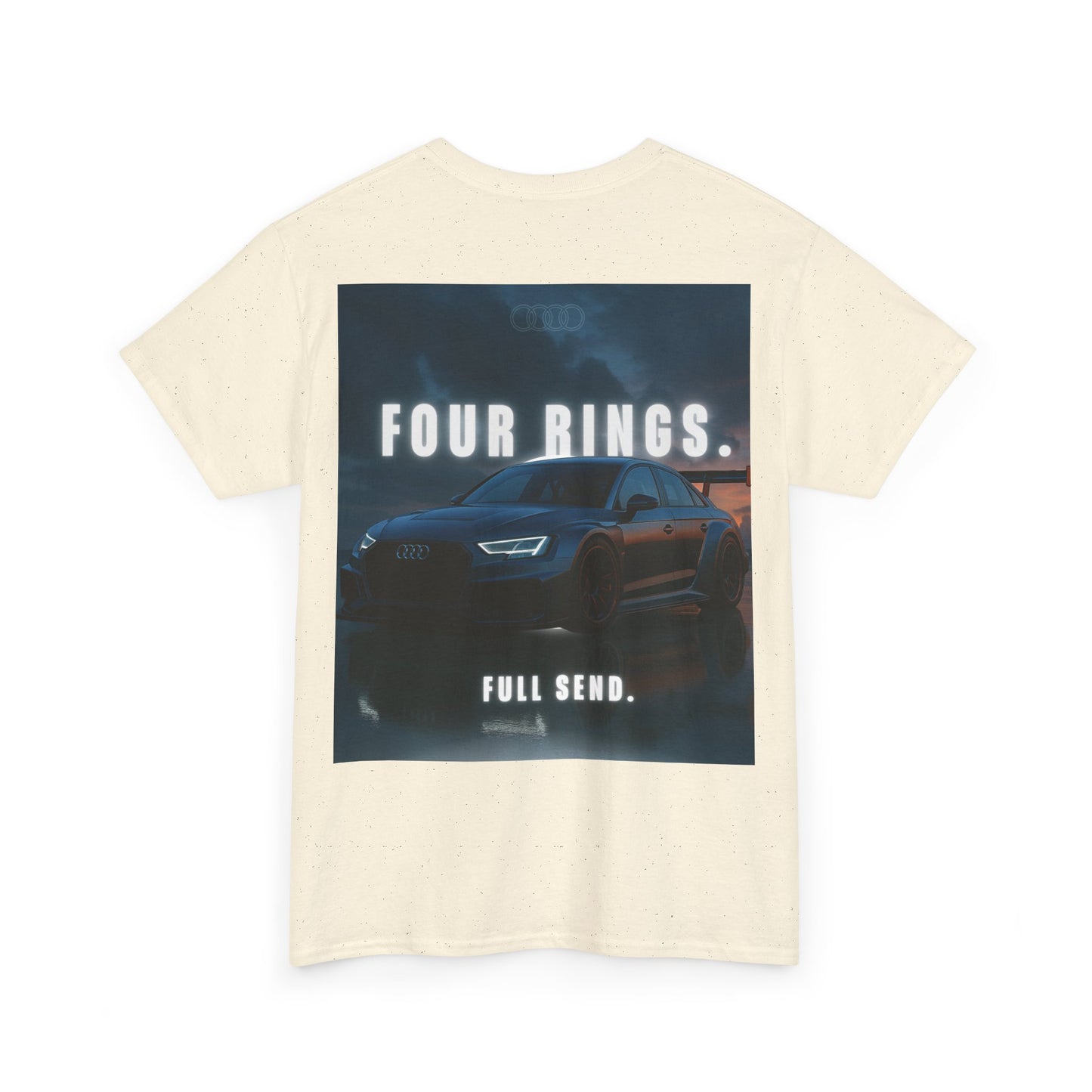 Audi Racing Unisex Heavy Cotton Tee, Car Enthusiast Gift, Motorsport Shirt, Racing Fan Apparel, Automotive Graphic Tee