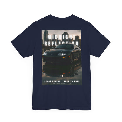 Midnight Reflection Unisex Tee, Casual Streetwear, Car Lovers Gift, Graphic T-Shirt, Everyday Wear, Urban Outfit