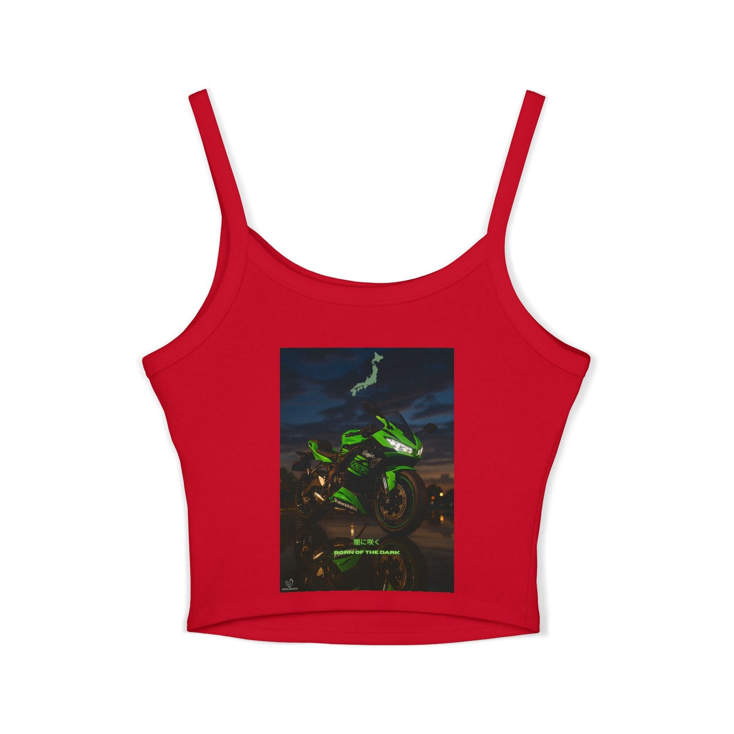Zx6r Motorcycle Lover's Spaghetti Strap Tank Top | Perfect for Riders & Summer Adventures