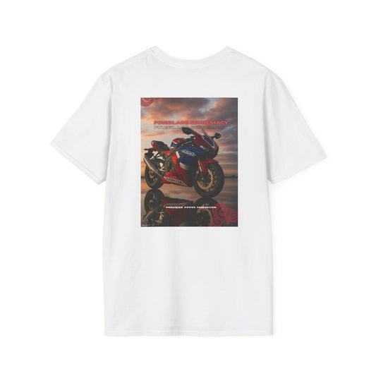 Fireblade Motorcycle Enthusiast Unisex Softstyle T-Shirt - Retro Bike Design