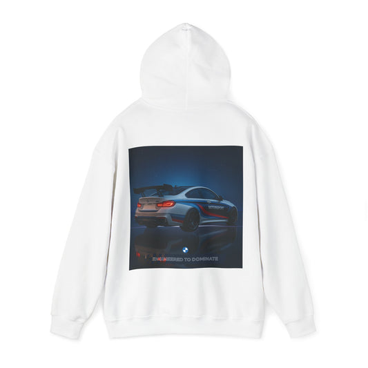 Engineered to Dominate Racing Hoodie - Unisex Heavy Blend Sweatshirt for Car Enthusiasts