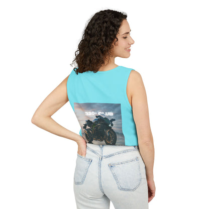 H2R Cool Backprint, Unisex Garment-Dyed Tank Top - 320+ Club Motorcycle Design