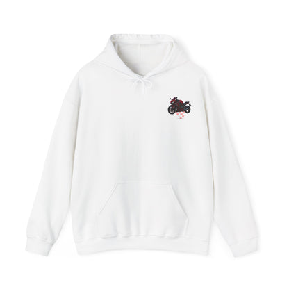 650r Motorcycle Urban Vibes Unisex Hoodie - Neon Night Design