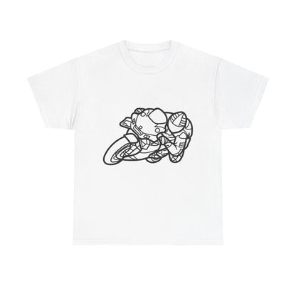 Motorcycle Adventure Tee - Shift and Go, Unisex Heavy Cotton T-Shirt, Biker Gift, Casual Wear, Motorbike Lover Apparel, Ride in Style