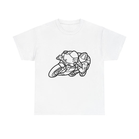 Motorcycle Adventure Tee - Shift and Go, Unisex Heavy Cotton T-Shirt, Biker Gift, Casual Wear, Motorbike Lover Apparel, Ride in Style