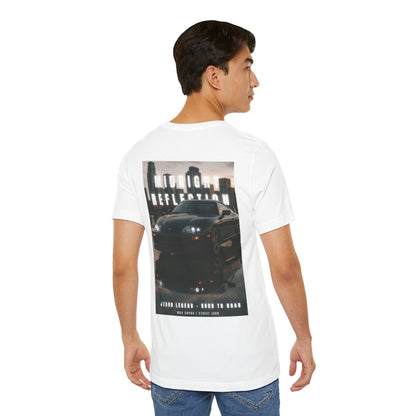 Midnight Reflection Unisex Tee, Casual Streetwear, Car Lovers Gift, Graphic T-Shirt, Everyday Wear, Urban Outfit