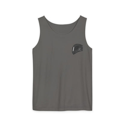 650r Backprint Cool Motorcycle Graphic Tank Top - Unisex Garment-Dyed