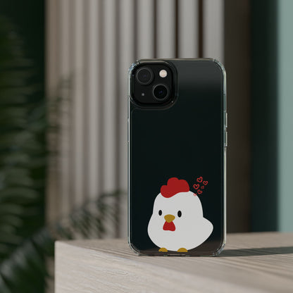 Coque transparente en forme de poulet, adorable coque pour amoureux des animaux, cadeau pour enfants, décoration de ferme, cadeau d'anniversaire