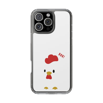 Chicken Design Clear Phone Case, Cute Animal Phone Cover, Fun Gift for Kids, Pet Lovers, Birthday Present, Travel Accessory