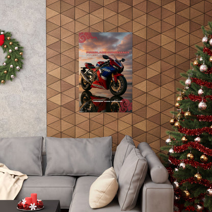 Affiche verticale mate Honda Fireblade Supremacy – Art moto pour passionnés