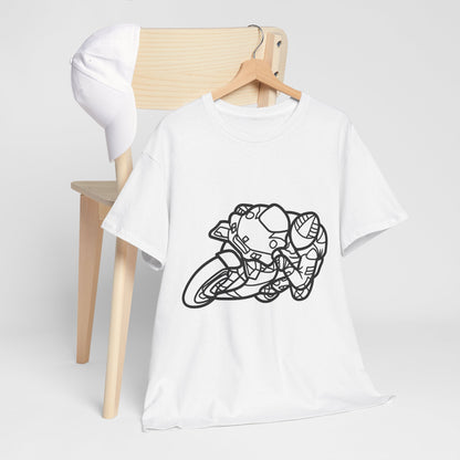 Motorcycle Adventure Tee - Shift and Go, Unisex Heavy Cotton T-Shirt, Biker Gift, Casual Wear, Motorbike Lover Apparel, Ride in Style
