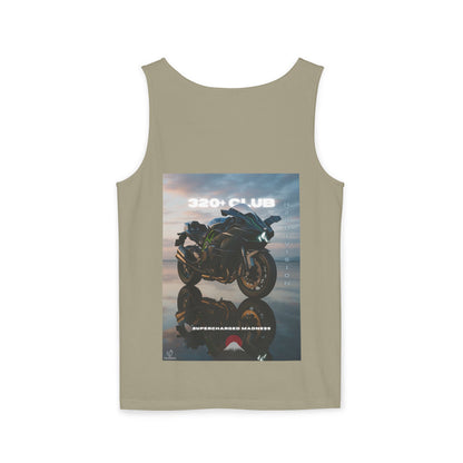 H2R Cool Backprint, Unisex Garment-Dyed Tank Top - 320+ Club Motorcycle Design