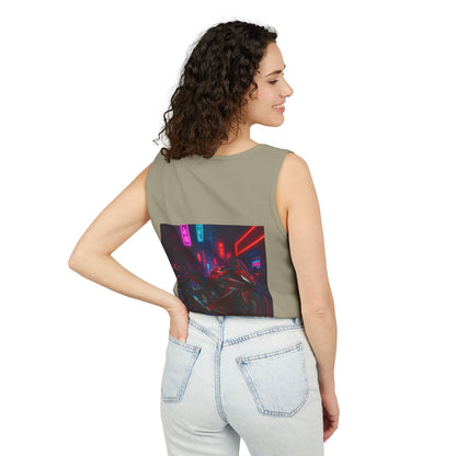 650r Backprint Cool Motorcycle Graphic Tank Top - Unisex Garment-Dyed