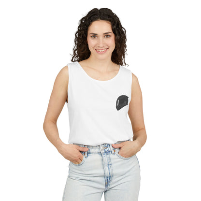 Zx6r Backprint Nice Custom Motorcycle Graphic Tank Top - Unisex Garment-Dyed