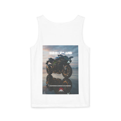 H2R Cool Backprint, Unisex Garment-Dyed Tank Top - 320+ Club Motorcycle Design