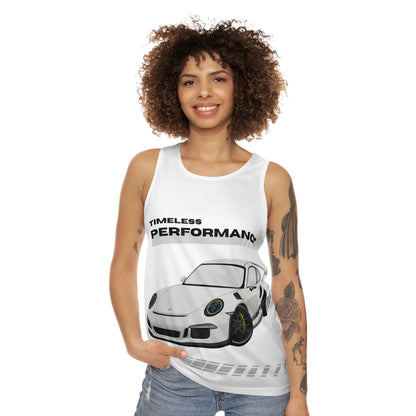 Débardeur unisexe intemporel, vêtement de course, cadeau pour passionné d'automobile, vêtements de sport pour l'été, t-shirt automobile