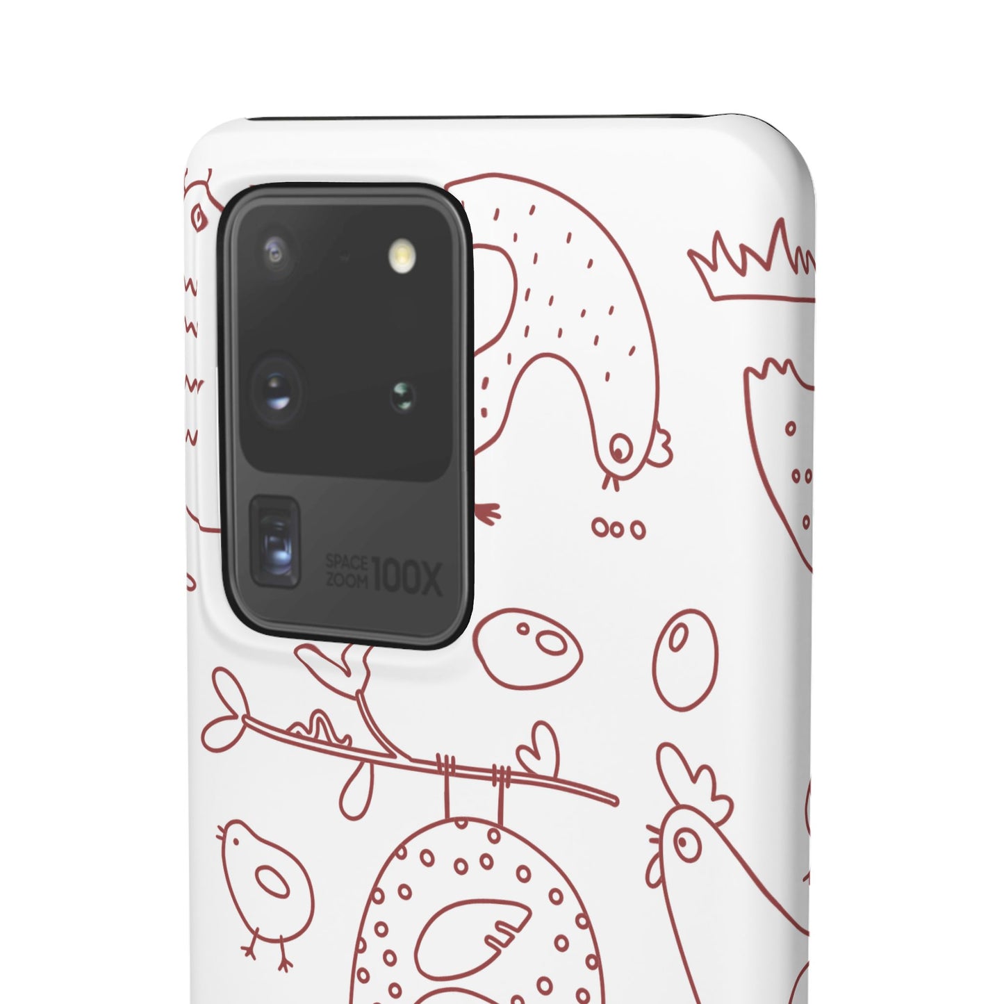 Whimsical Farmhouse Snap Cases, Cute Animal Phone Case, Chicken Design, Funny Gift for Bird Lovers, Quirky Art Mobile Cover