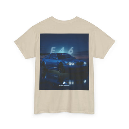 T-shirt graphique E46 Racing - Cadeau pour passionné d'automobile, T-shirt de course, Vêtements de sport automobile, Haut pour amoureux de voitures, Vêtements automobiles