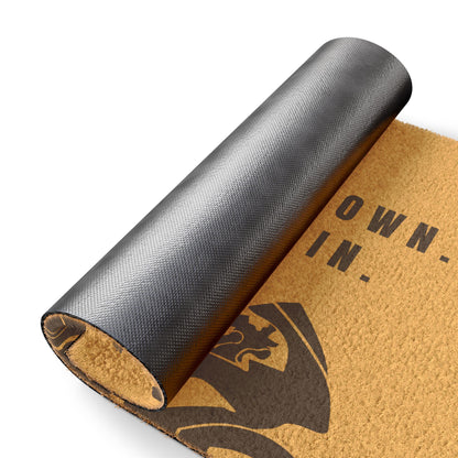 Motorcycle Welcome Doormat - Kickstand Down, Perfect for Bikers, Entryway Decor, Housewarming Gift, Outdoor Mat