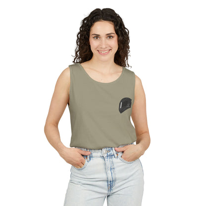 Zx6r Backprint Nice Custom Motorcycle Graphic Tank Top - Unisex Garment-Dyed
