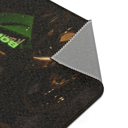 Zx6r Kawasaki Motorcycle Area Rug – Born of the Dark Design for Bikers