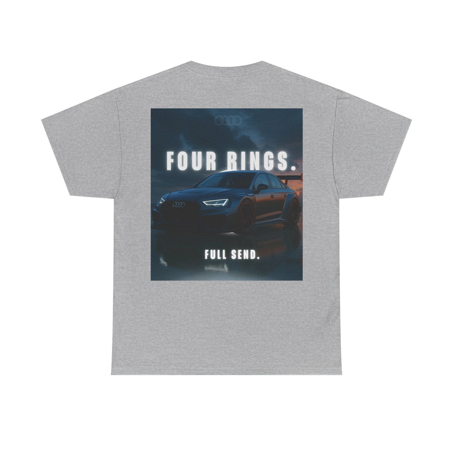 Audi Racing Unisex Heavy Cotton Tee, Car Enthusiast Gift, Motorsport Shirt, Racing Fan Apparel, Automotive Graphic Tee