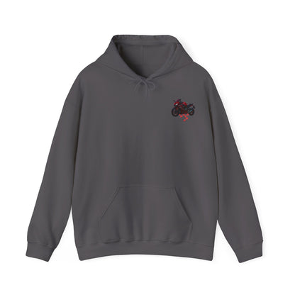650r Motorcycle Urban Vibes Unisex Hoodie - Neon Night Design
