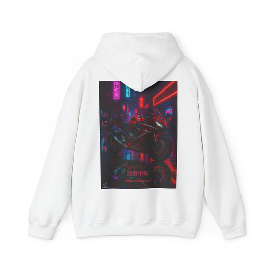 650r Motorcycle Urban Vibes Unisex Hoodie - Neon Night Design