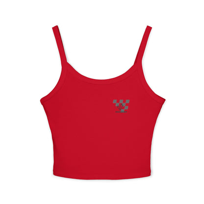 Benz Graphic Women's Spaghetti Strap Tank Top - Stylish Automotive Apparel