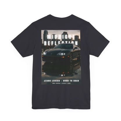 Midnight Reflection Unisex Tee, Casual Streetwear, Car Lovers Gift, Graphic T-Shirt, Everyday Wear, Urban Outfit