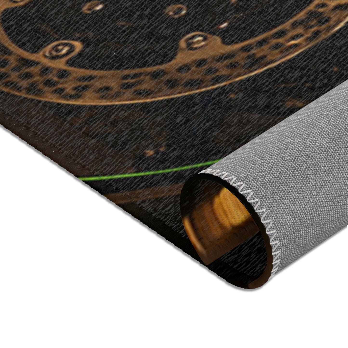 Zx6r Kawasaki Motorcycle Area Rug – Born of the Dark Design for Bikers
