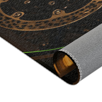 Zx6r Kawasaki Motorcycle Area Rug – Born of the Dark Design for Bikers