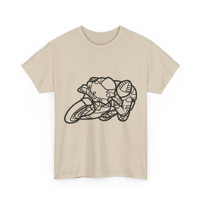 Motorcycle Adventure Tee - Shift and Go, Unisex Heavy Cotton T-Shirt, Biker Gift, Casual Wear, Motorbike Lover Apparel, Ride in Style
