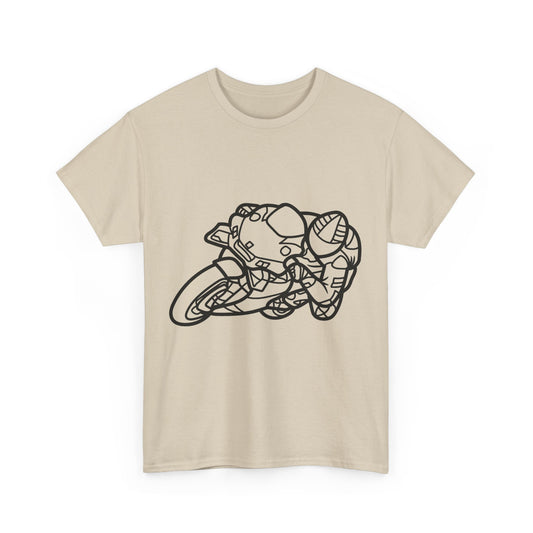 Motorcycle Adventure Tee - Shift and Go, Unisex Heavy Cotton T-Shirt, Biker Gift, Casual Wear, Motorbike Lover Apparel, Ride in Style