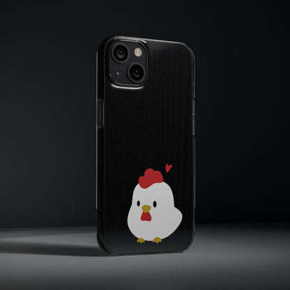 Cute Chicken Soft Phone Case, Animal Phone Cover for Farm Lovers, Gifts for Her, Cute Smartphone Accessory, Chicken Lover Gift