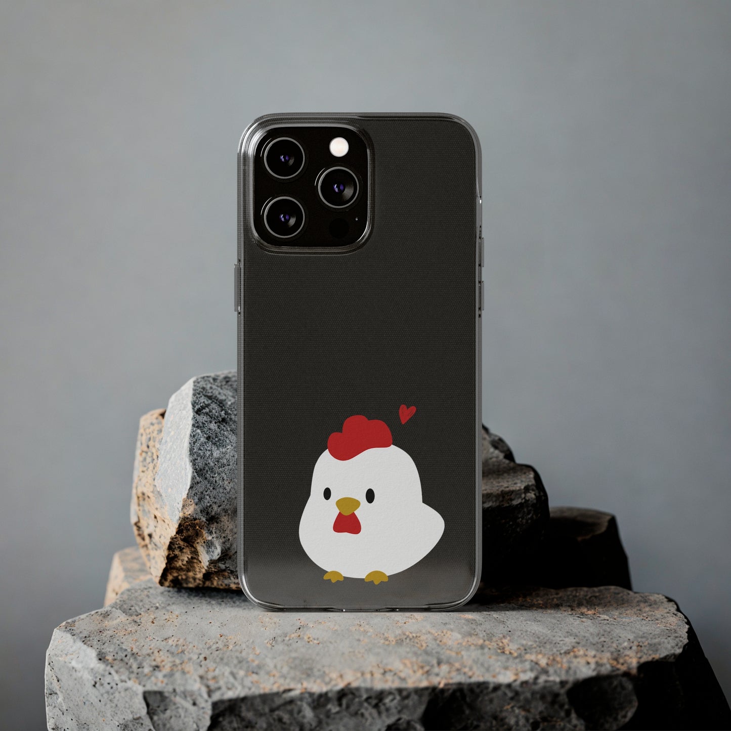 Cute Chicken Soft Phone Case, Animal Phone Cover for Farm Lovers, Gifts for Her, Cute Smartphone Accessory, Chicken Lover Gift