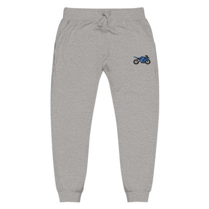 Yamaha inspired Motorcycle Embroidered Unisex Fleece Sweatpants - Cozy & Stylish Activewear