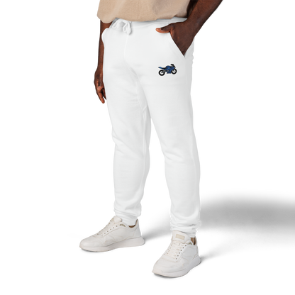 Yamaha inspired Motorcycle Embroidered Unisex Fleece Sweatpants - Cozy & Stylish Activewear